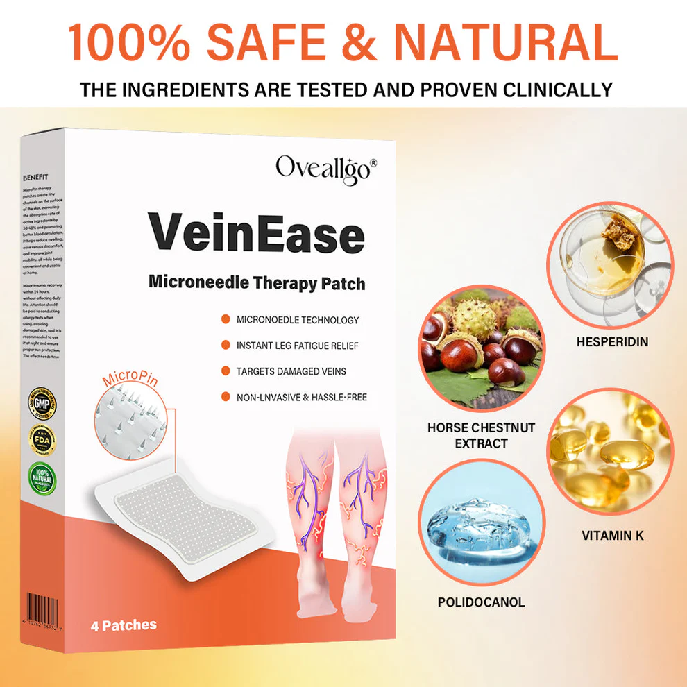 Oveallgo® VeinEase Microneedle Therapy Patch 7 Oveallgo® VeinEase Microneedle Therapy Patch