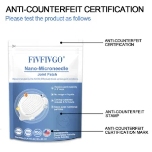 Fivfivgo® Nano-Microneedle Joint Patch 17 Fivfivgo® Nano-Microneedle Joint Patch