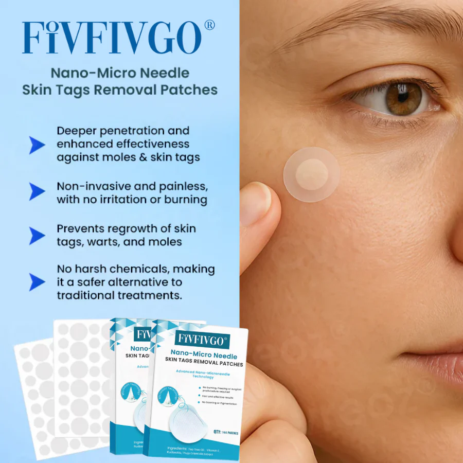 Fivfivgo® Nano-Micro Needle Skin Tags Removal Patches 4 Fivfivgo® Nano-Micro Needle Skin Tags Removal Patches