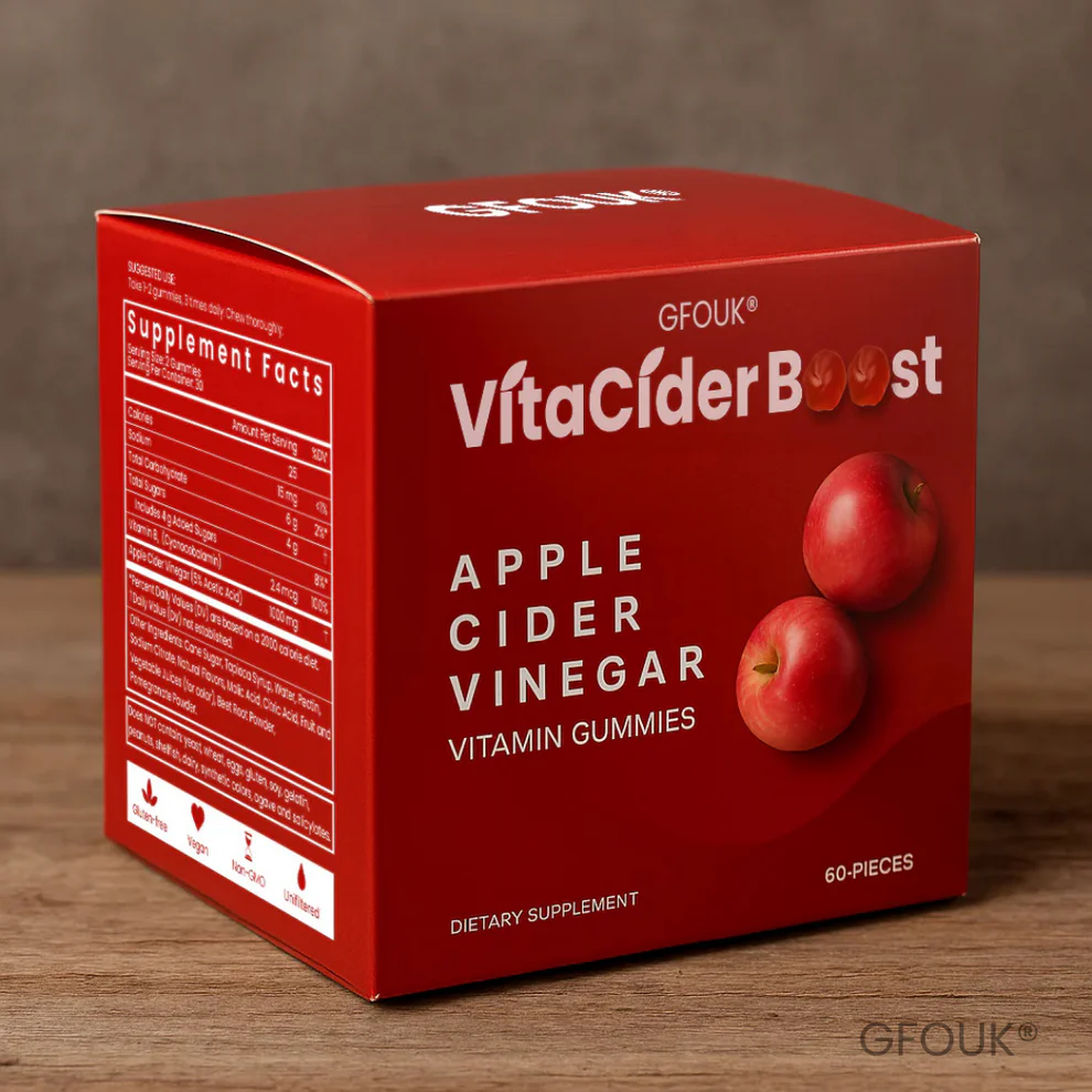 GFOUK® VitaCider Boost Apple Cider Vinegar Vitamin Gummies 6 GFOUK® VitaCider Boost Apple Cider Vinegar Vitamin Gummies