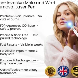 Bikenda® Non-Invasive Mole and Wart Removal Laser Pen 10 Bikenda® Non-Invasive Mole and Wart Removal Laser Pen