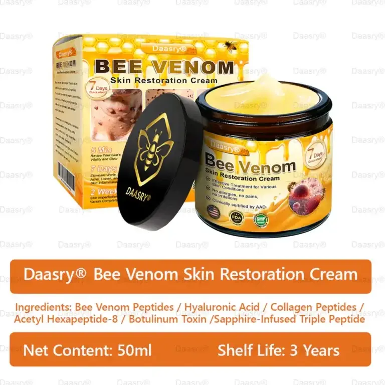 Daasry® “Dermal Gold” Botox Bee Venom Skin Restoration Cream 1 Daasry® “Dermal Gold” Botox Bee Venom Skin Restoration Cream