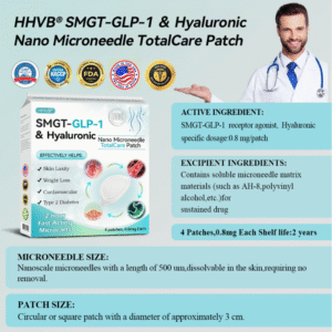 HHVB® SMGT-GLP-1 & Hyaluronic Nano Microneedle TotalCare Patch