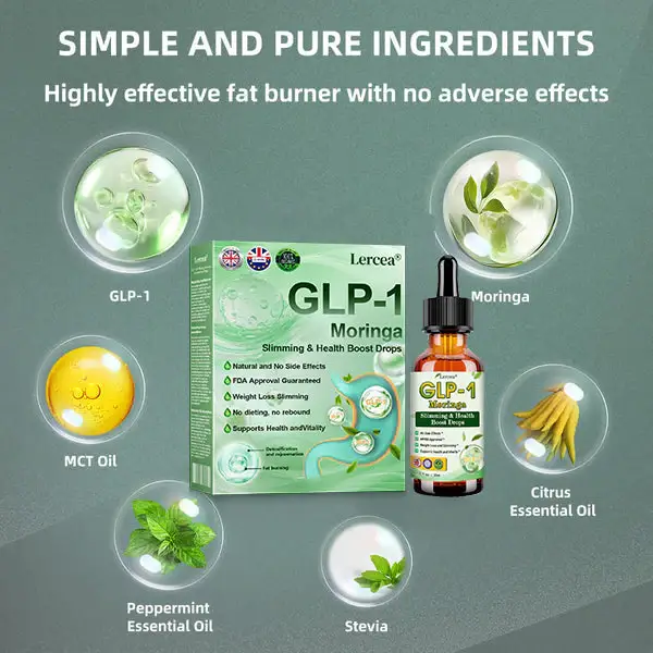 Lercea® GLP-1 Moringa Slimming & Health Boost Drops 4 Lercea® GLP-1 Moringa Slimming & Health Boost Drops