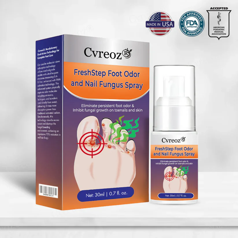 Cvreoz® FreshStep Foot Odor and Nail Fungus Spray 1 Cvreoz® FreshStep Foot Odor and Nail Fungus Spray