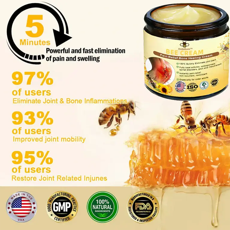 Dobshow™ Bee-Venom Pain-Relief Bone Healing Cream 10 Dobshow™ Bee-Venom Pain-Relief Bone Healing Cream