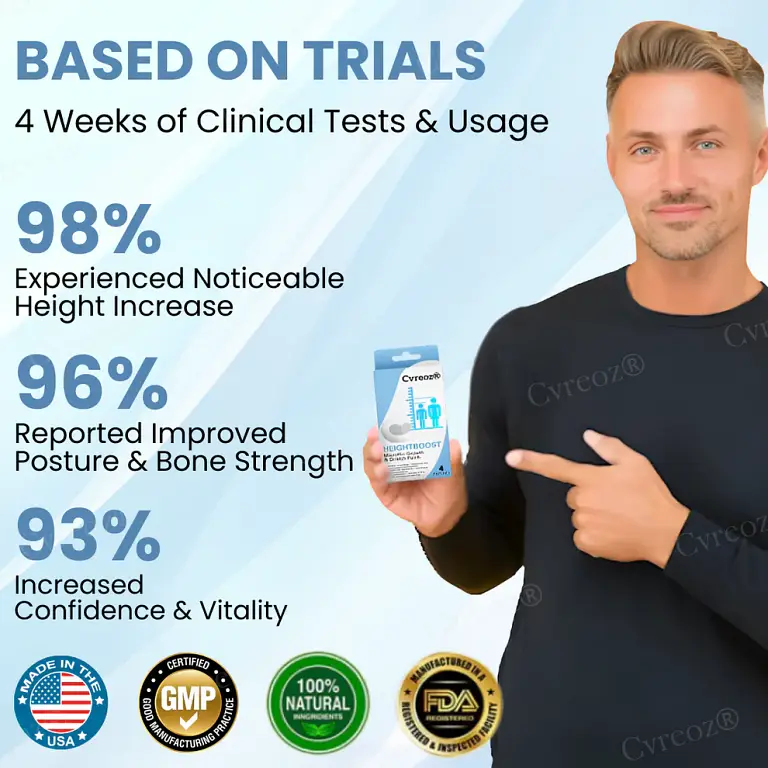 Cvreoz® HeightBoost MicroPin Growth & Stretch Patch – Save up to 70%, Limited Discounts Today 8 Cvreoz® HeightBoost MicroPin Growth & Stretch Patch – Save up to 70%, Limited Discounts Today