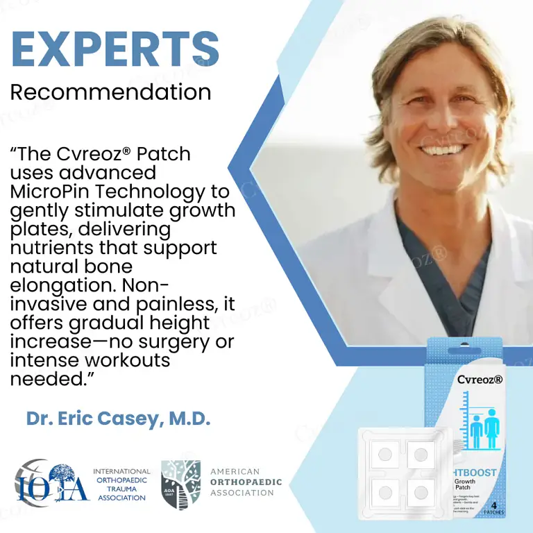 Cvreoz® HeightBoost MicroPin Growth & Stretch Patch – Save up to 70%, Limited Discounts Today 7 Cvreoz® HeightBoost MicroPin Growth & Stretch Patch – Save up to 70%, Limited Discounts Today