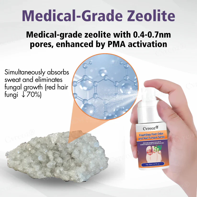 Cvreoz® FreshStep Foot Odor and Nail Fungus Spray 5 Cvreoz® FreshStep Foot Odor and Nail Fungus Spray