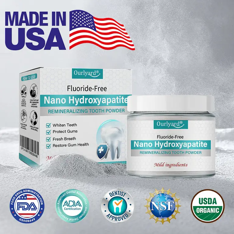 Ourlyard® Fluoride-Free Nano Hydroxyapatite Tooth Powder 1 Ourlyard® Fluoride-Free Nano Hydroxyapatite Tooth Powder