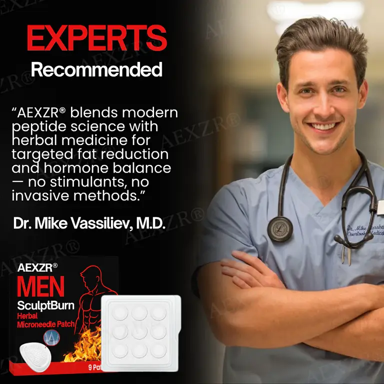 AEXZR® Men SculptBurn Limited Time Offer – Herbal Microneedle Patch 6 AEXZR® Men SculptBurn Limited Time Offer – Herbal Microneedle Patch