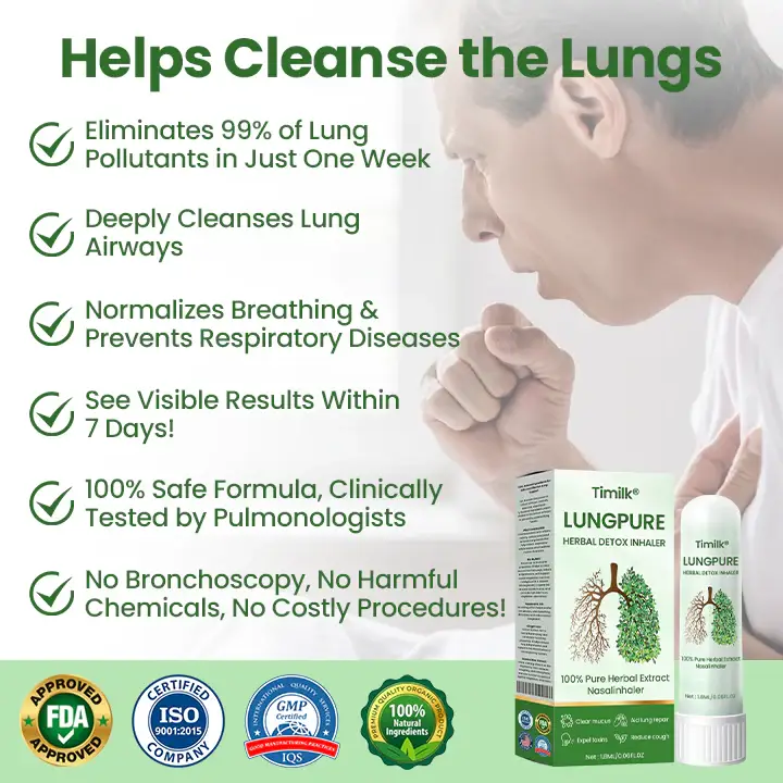 Timilk® LungPure Herbal Detox Inhaler 9 Timilk® LungPure Herbal Detox Inhaler