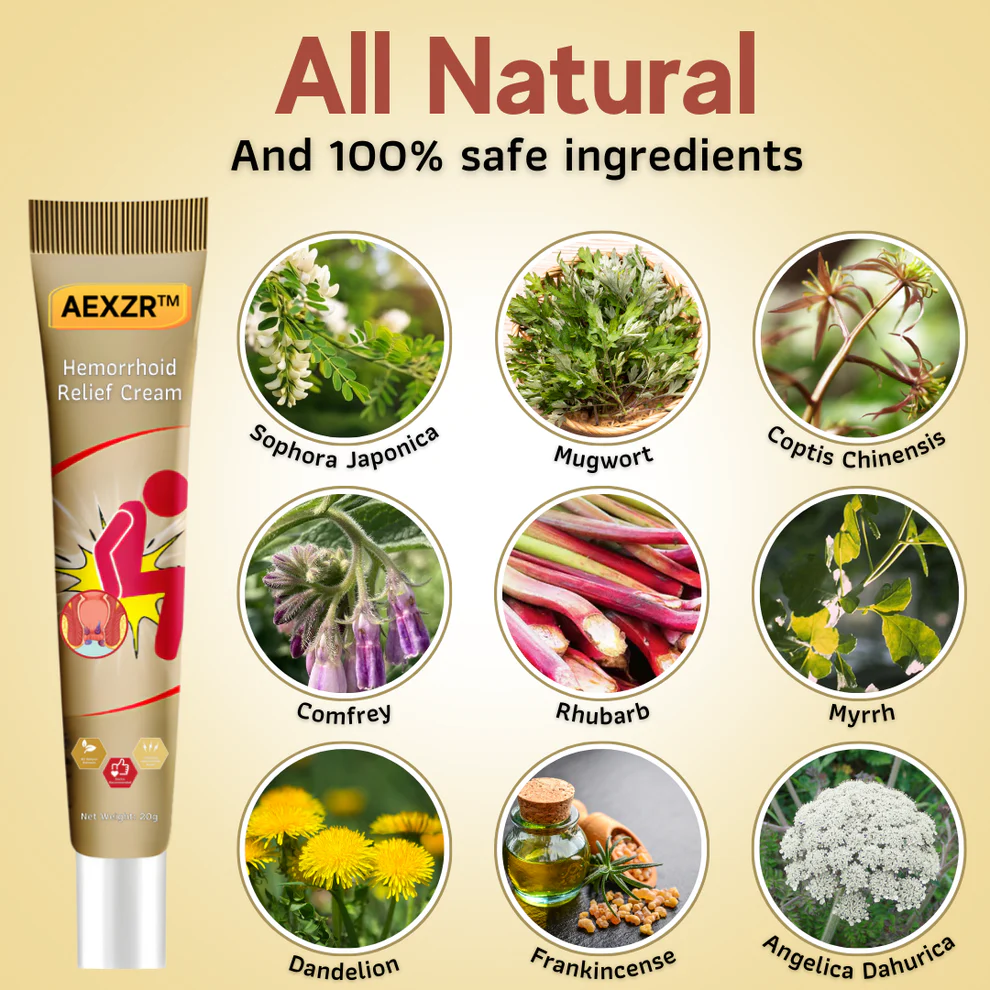 AEXZR™ Hemorrhoid Relief Cream 3 AEXZR™ Hemorrhoid Relief Cream