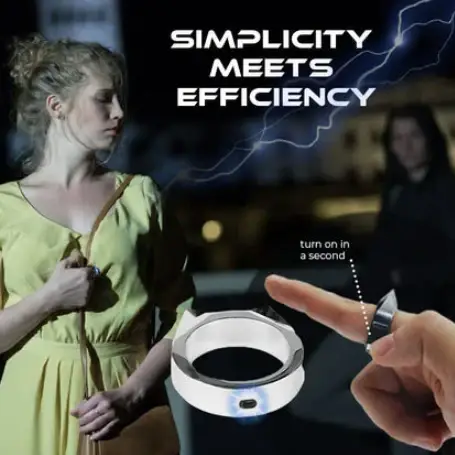 Electric-shock Self-defense Power Ring 1 Electric-shock Self-defense Power Ring