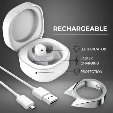 Electric-shock Self-defense Power Ring 5 Electric-shock Self-defense Power Ring