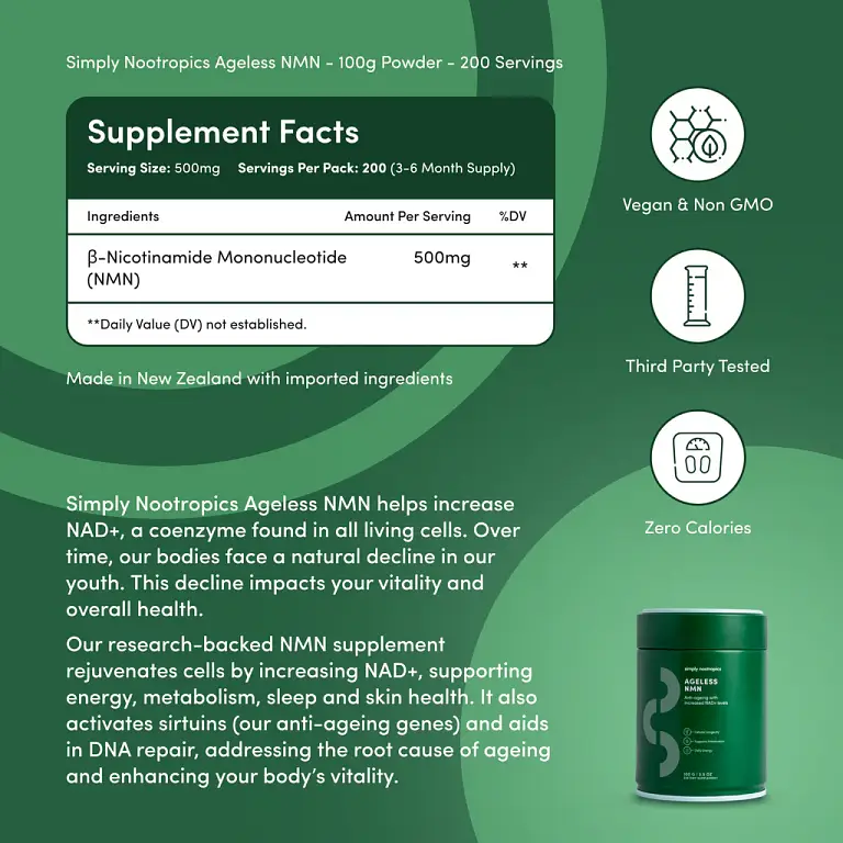 NMN Powder (100g) Pharmaceutical Grade NAD+ Booster 6 NMN Powder (100g) Pharmaceutical Grade NAD+ Booster