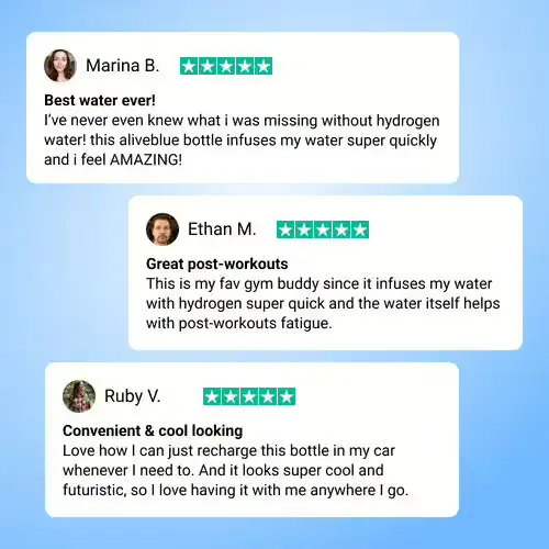 AliveBlue Hydrogen Bottle at a Glance 6 AliveBlue Hydrogen Bottle at a Glance