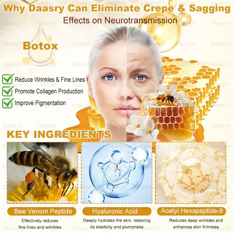 Daasry® “Dermal Gold” Botox Bee Venom Skin Restoration Cream 3 Daasry® “Dermal Gold” Botox Bee Venom Skin Restoration Cream