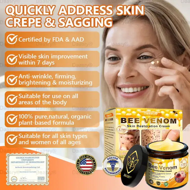 Daasry® “Dermal Gold” Botox Bee Venom Skin Restoration Cream 4 Daasry® “Dermal Gold” Botox Bee Venom Skin Restoration Cream