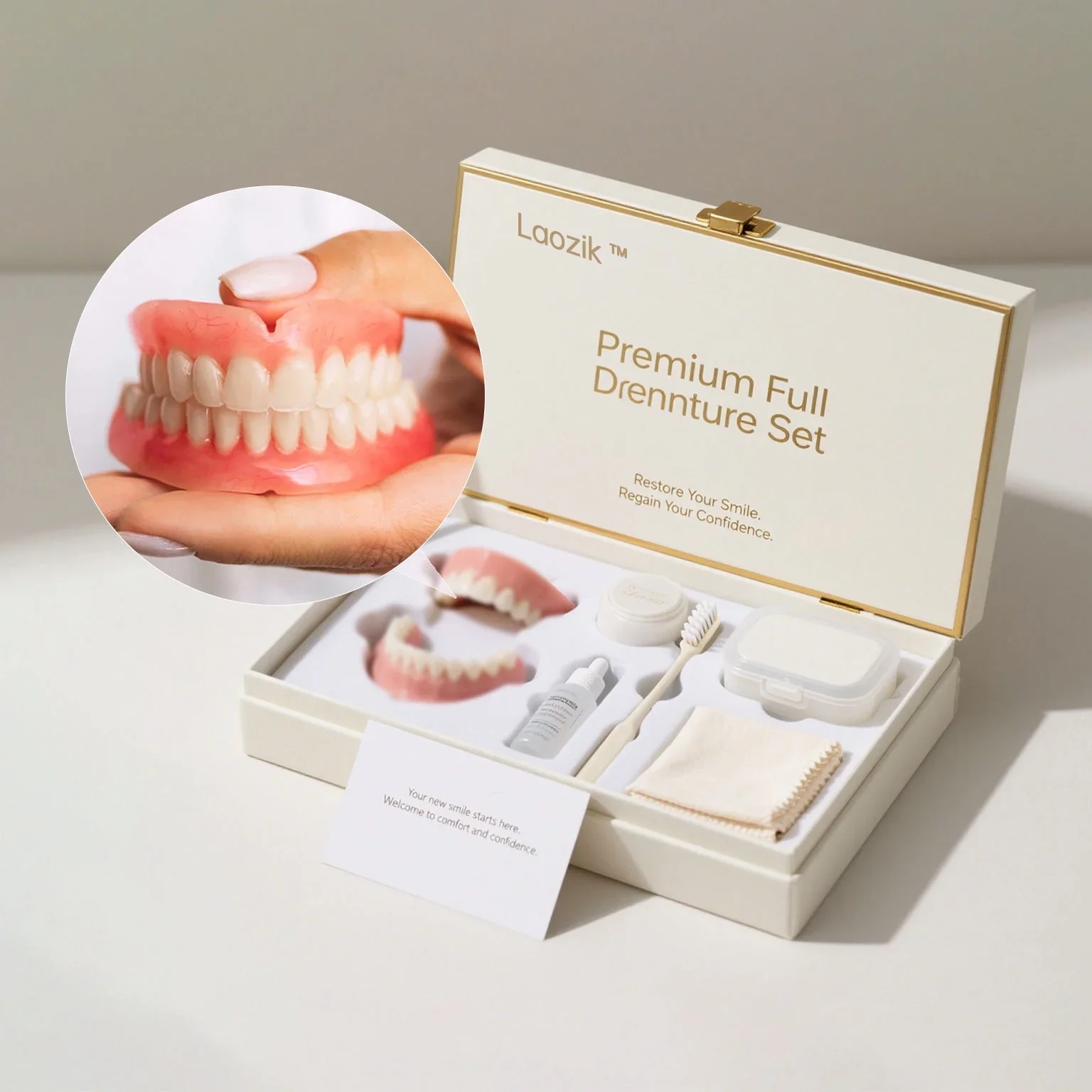 LAOZIK-Advanced customized complete denture set 1 LAOZIK-Advanced customized complete denture set