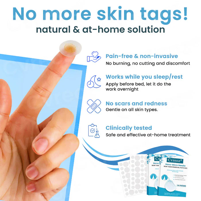 Cvreoz® Nano-Micro Needle Skin Tags Removal Patches 4 Cvreoz® Nano-Micro Needle Skin Tags Removal Patches