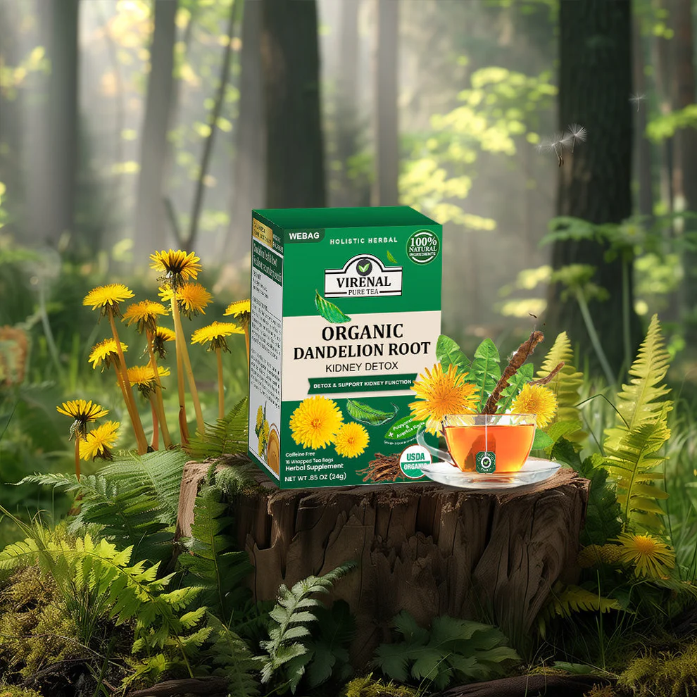 VIRENAL WEBAG™ Organic Dandelion Root Kidney Detox 1 VIRENAL WEBAG™ Organic Dandelion Root Kidney Detox