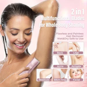 QIAWI™ 2-in-1 Women’s Electric Shaver