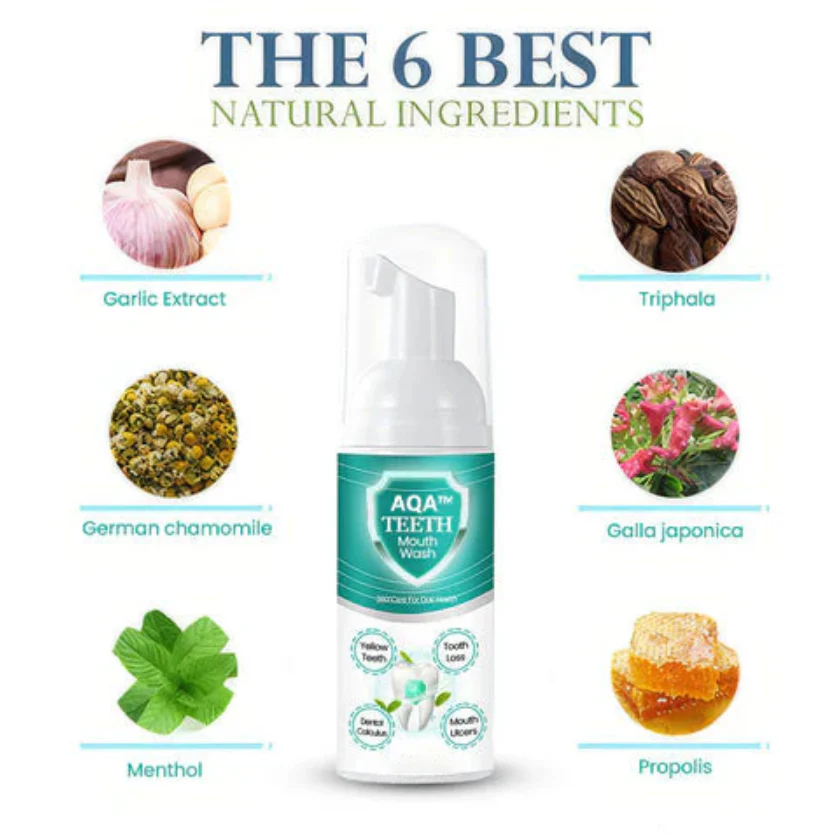 AQA™ NEW TEETH Mouthwash - Solve all Oral Problems 2 AQA™ NEW TEETH Mouthwash - Solve all Oral Problems