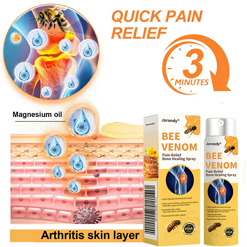 Jorondy® Bee Venom Pain-Relief Bone Healing Spray 4 Jorondy® Bee Venom Pain-Relief Bone Healing Spray