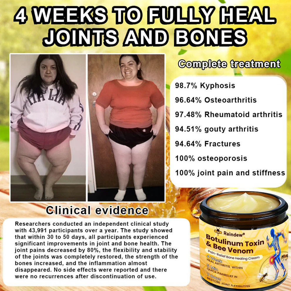 Raindew® Botulinum Toxin & Bee Venom Pain-Relief Bone Healing Cream 14 Raindew® Botulinum Toxin & Bee Venom Pain-Relief Bone Healing Cream