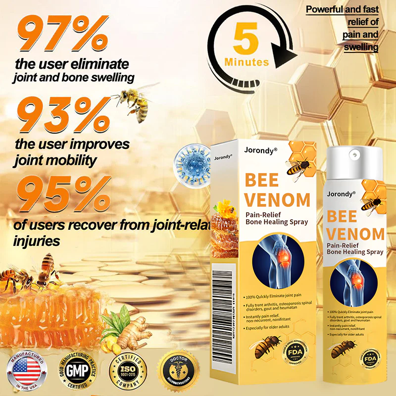 Jorondy® Bee Venom Pain-Relief Bone Healing Spray 2 Jorondy® Bee Venom Pain-Relief Bone Healing Spray