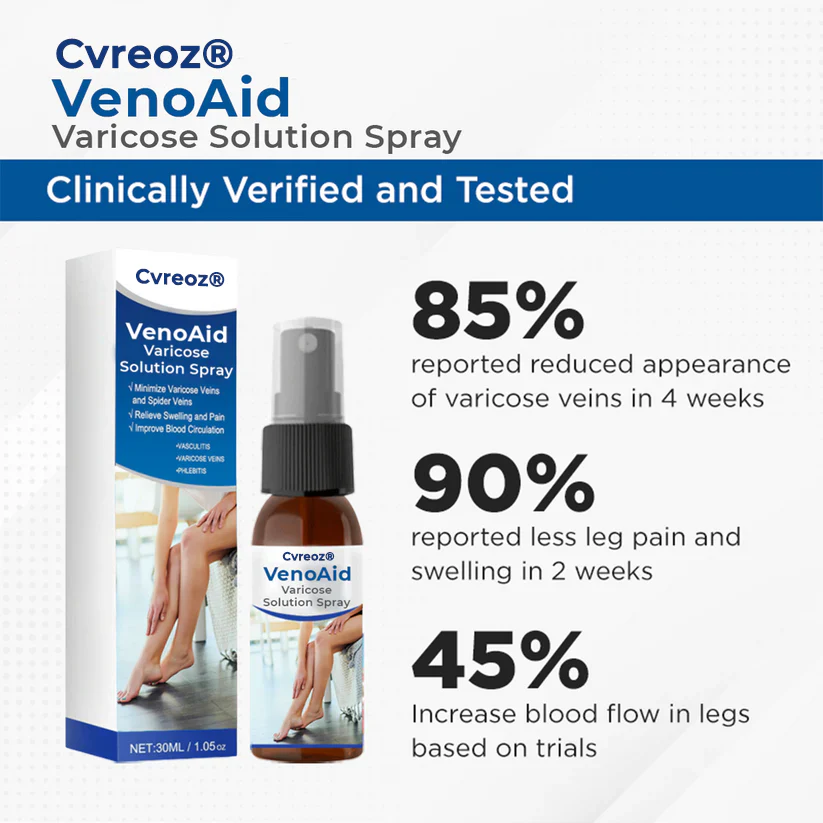 Cvreoz® VenoAid Varicose Solution Spray 5 Cvreoz® VenoAid Varicose Solution Spray