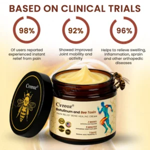 Cvreoz® Botulinum and Bee Toxin Pain Relief Bone Healing Cream 12 Cvreoz® Botulinum and Bee Toxin Pain Relief Bone Healing Cream