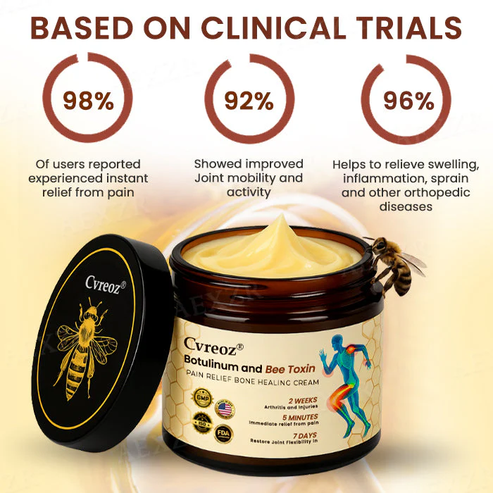 Cvreoz® Botulinum and Bee Toxin Pain Relief Bone Healing Cream 6 Cvreoz® Botulinum and Bee Toxin Pain Relief Bone Healing Cream