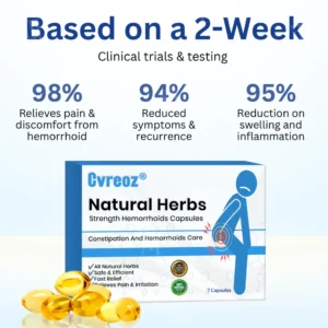 Cvreoz® Natural Herbs Strength Hemorrhoids Capsules 14 Cvreoz® Natural Herbs Strength Hemorrhoids Capsules