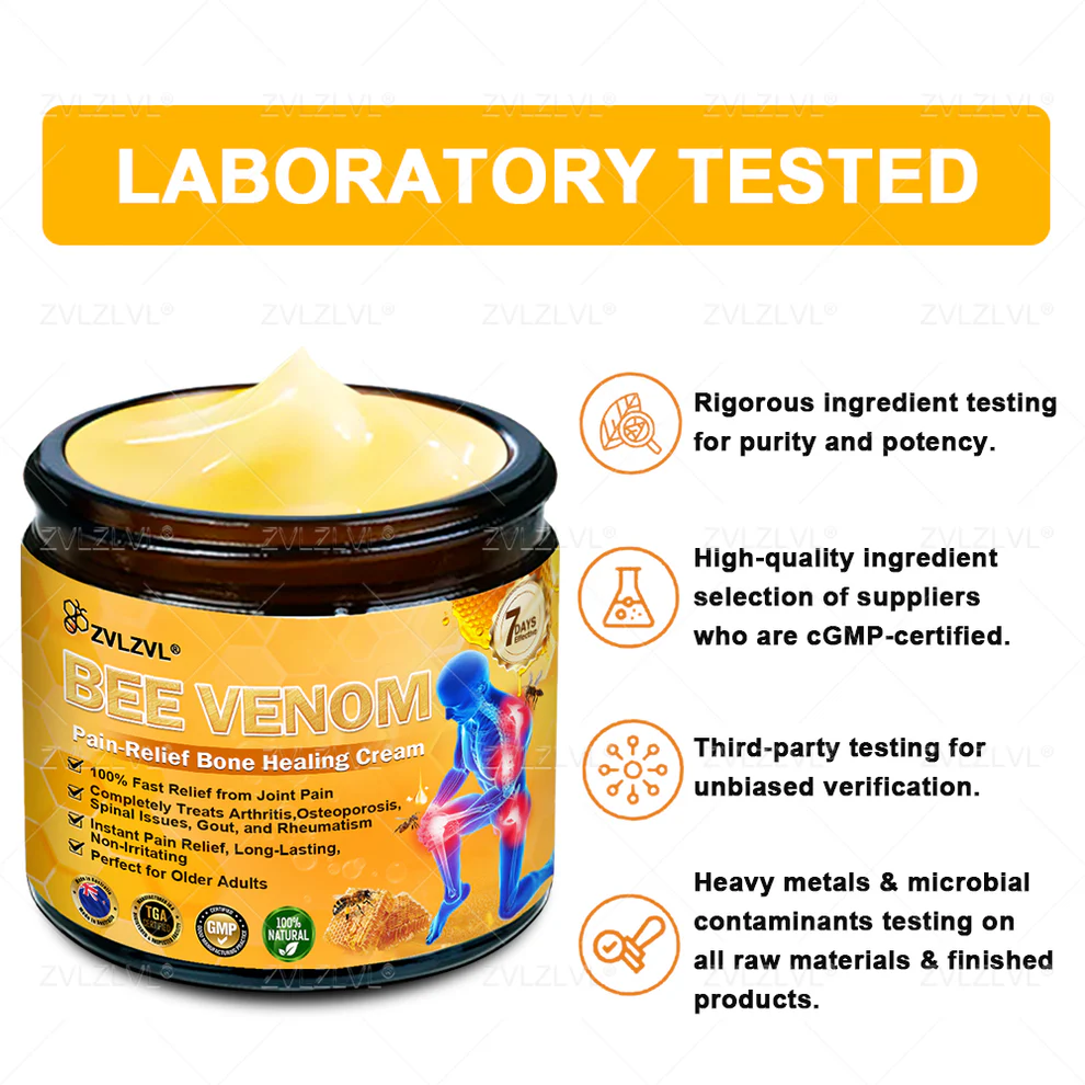 ZVLZVL® Bee Venom Pain-Relief Bone Healing Cream 9 ZVLZVL® Bee Venom Pain-Relief Bone Healing Cream