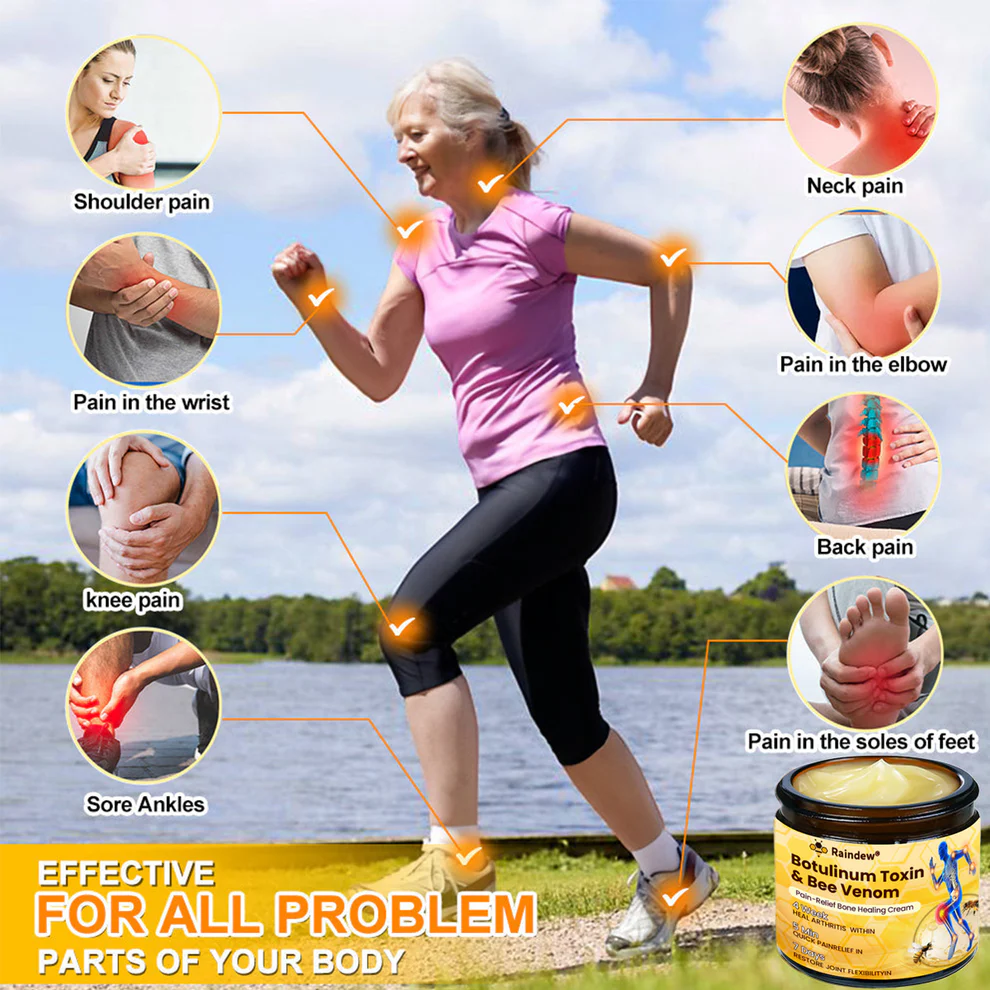 Raindew® Botulinum Toxin & Bee Venom Pain-Relief Bone Healing Cream 9 Raindew® Botulinum Toxin & Bee Venom Pain-Relief Bone Healing Cream