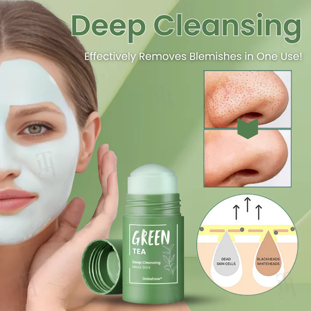 Dobshow® Green Tea Deep Cleansing Mask Stick 5 Dobshow® Green Tea Deep Cleansing Mask Stick