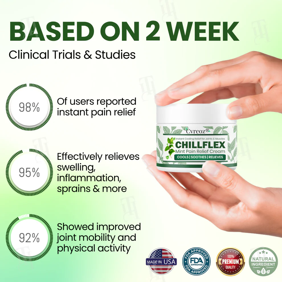 Cvreoz® Chillflex Mint Pain Relief Cream 7 Cvreoz® Chillflex Mint Pain Relief Cream