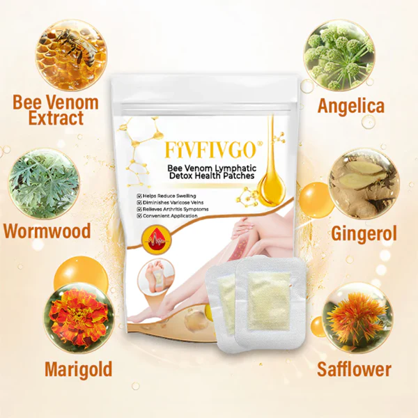 Fivfivgo® Bee Venom Lymphatic Detox Health Patches 2 Fivfivgo® Bee Venom Lymphatic Detox Health Patches