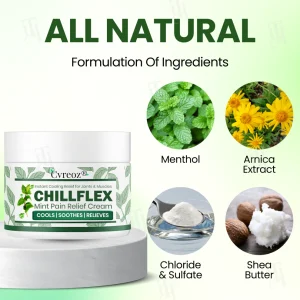 Cvreoz® Chillflex Mint Pain Relief Cream 12 Cvreoz® Chillflex Mint Pain Relief Cream