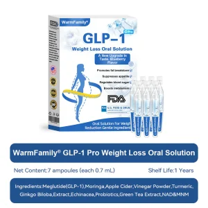 WarmFamily® GLP-1 Pro Weight Loss Oral Solution7 days 25 WarmFamily® GLP-1 Pro Weight Loss Oral Solution7 days