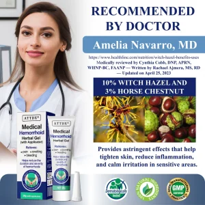 ATTDX® Medical Hemorrhoid Herbal Gel with Applicator 14 ATTDX® Medical Hemorrhoid Herbal Gel with Applicator