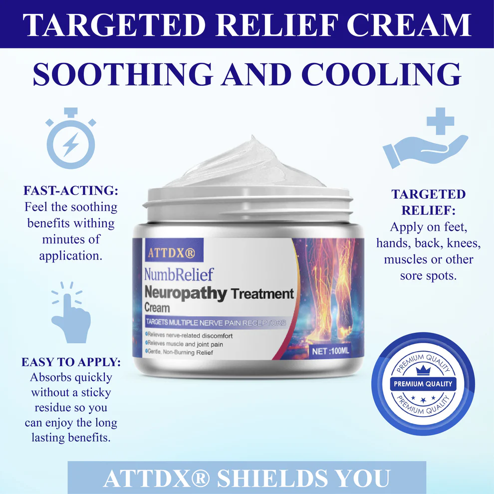 ATTDX® NumbRelief Neuropathy Treatment Cream 9 ATTDX® NumbRelief Neuropathy Treatment Cream