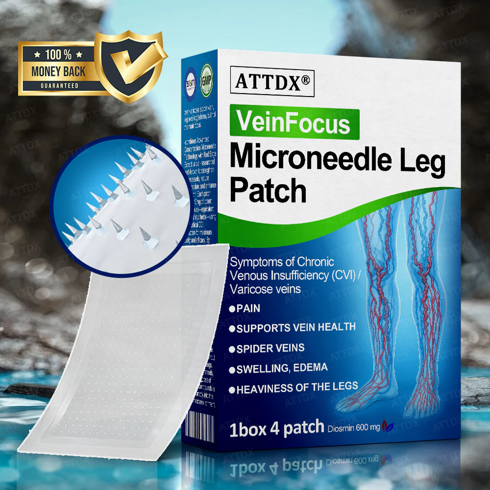 ATTDX® VeinFocus Microneedle Leg Patch 1 ATTDX® VeinFocus Microneedle Leg Patch