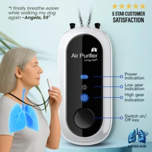Lung Aid™ VitalBreathe Ionizer: Breathe Cleaner Air Instantly!