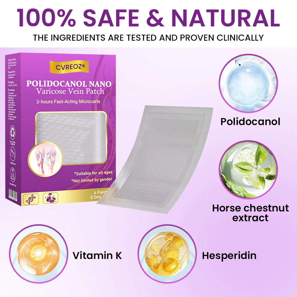 CVREOZ® Polidocanol Nano Varicose Vein Patch 2 CVREOZ® Polidocanol Nano Varicose Vein Patch