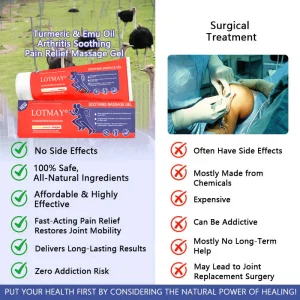 LOTMAY® Turmeric & Emu Oil Arthritis Soothing Pain Relief Massage Gel 19 LOTMAY® Turmeric & Emu Oil Arthritis Soothing Pain Relief Massage Gel