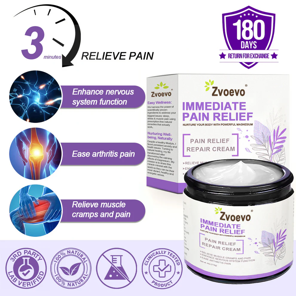 Zvoevo® Magnesium Pain Relief Cream 2 Zvoevo® Magnesium Pain Relief Cream