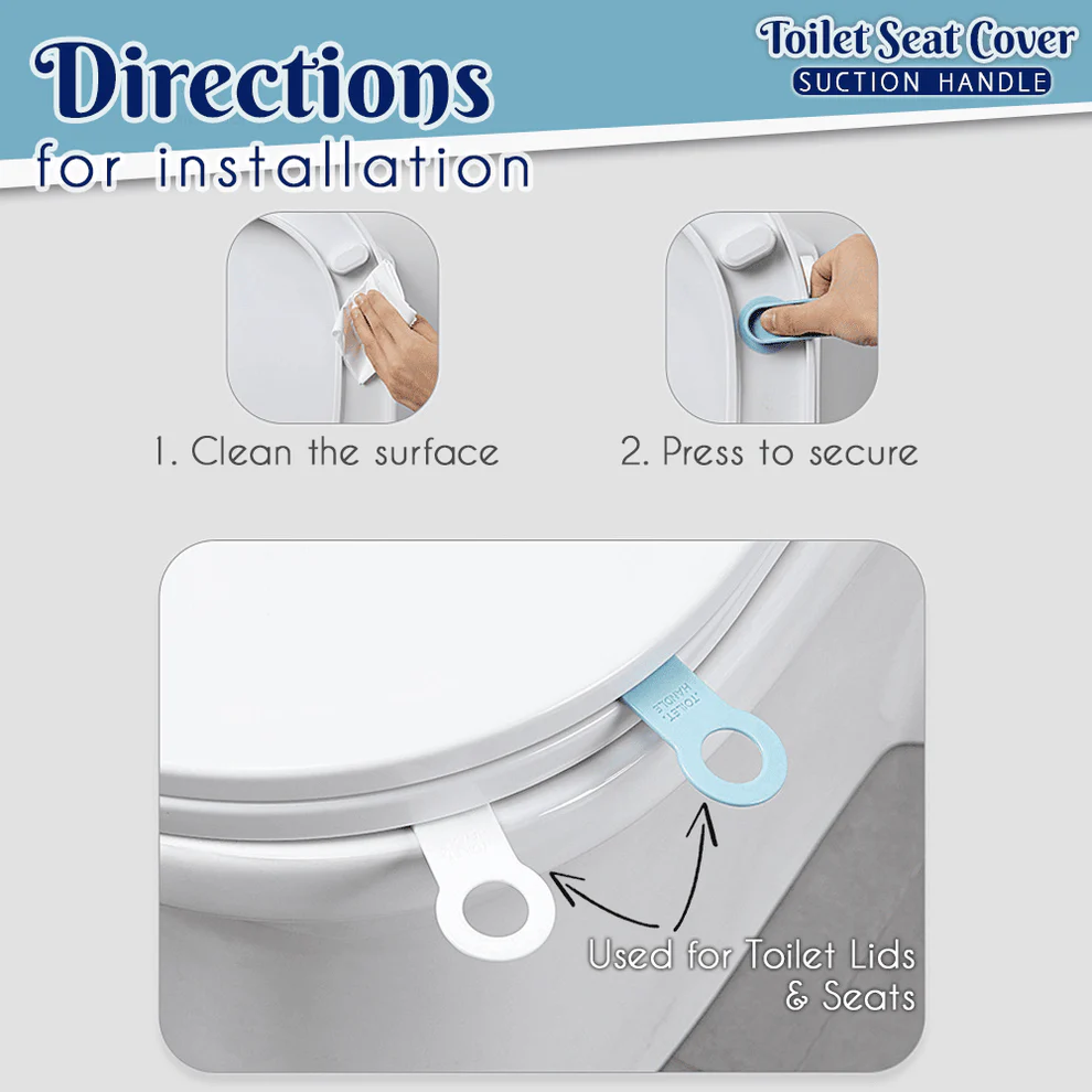 Toilet Seat Cover Suction Handle 2 Toilet Seat Cover Suction Handle